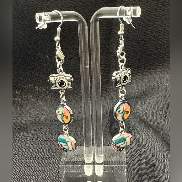 18k gold plated and nickel free earrings. Brand new, handmade by me - Picture 2 of 2